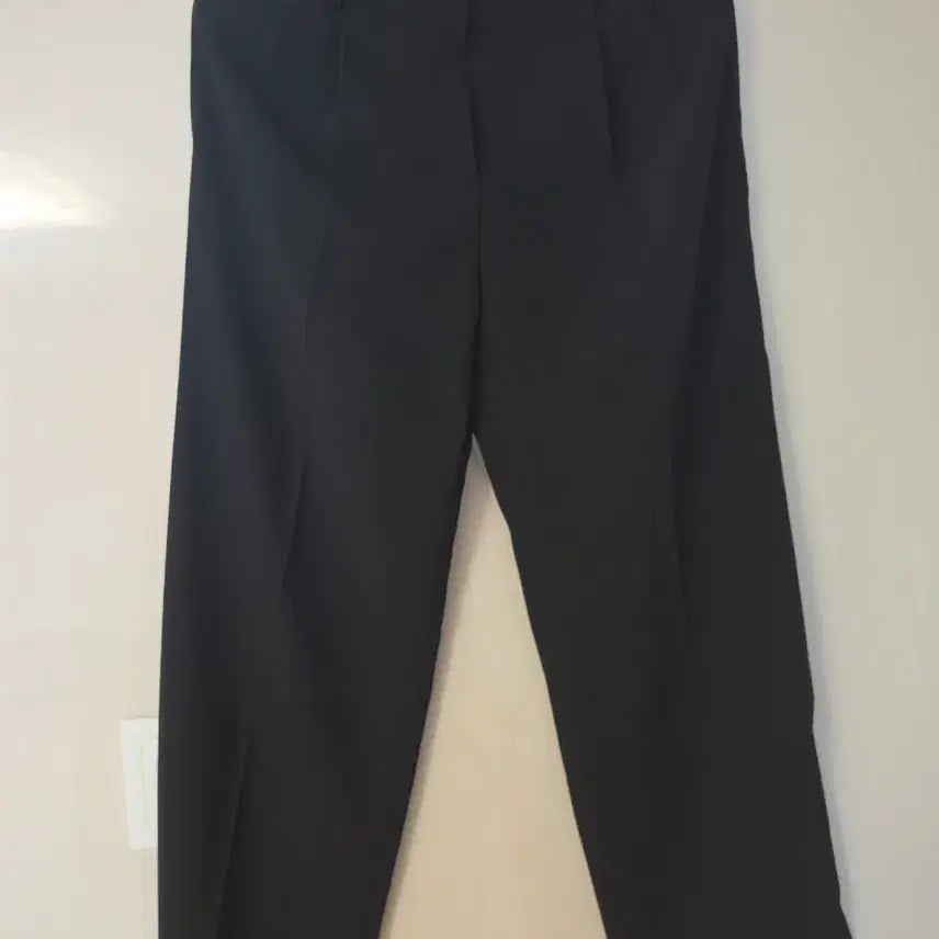 [BUNJANG] Morgan Black Pintuck Wide Slacks / 모르간  새상품 블랙 핀턱 와이드 슬랙스 66-91(구55)