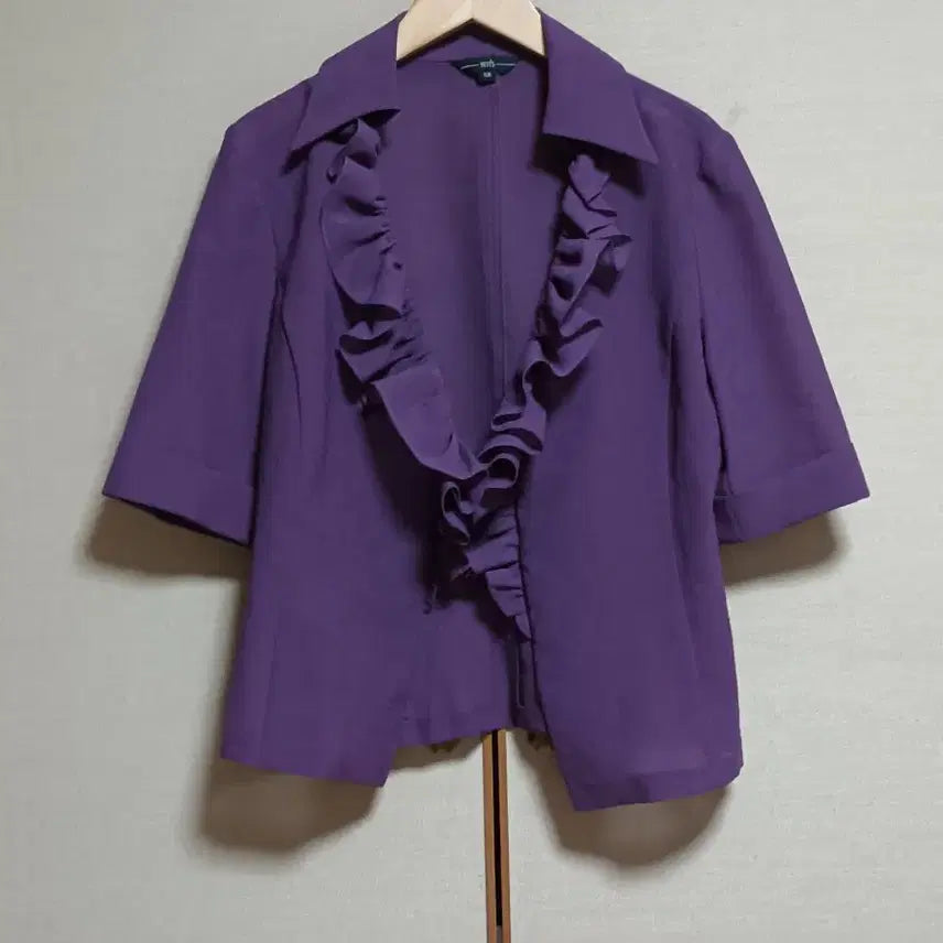 [BUNJANG] YETT'S Purple Jacket Type Bolero (Size 66) / 새옷)YETT'S 예츠 자켓형 볼레로 66사이즈