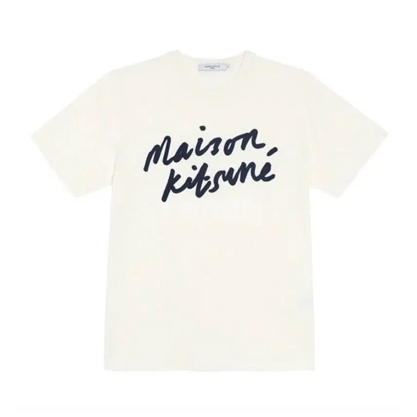 [BUNJANG] Maison Kitsuné T-Shirt Ivory Unisex / 메종키츠네 반팔티 아이보리 남여공용