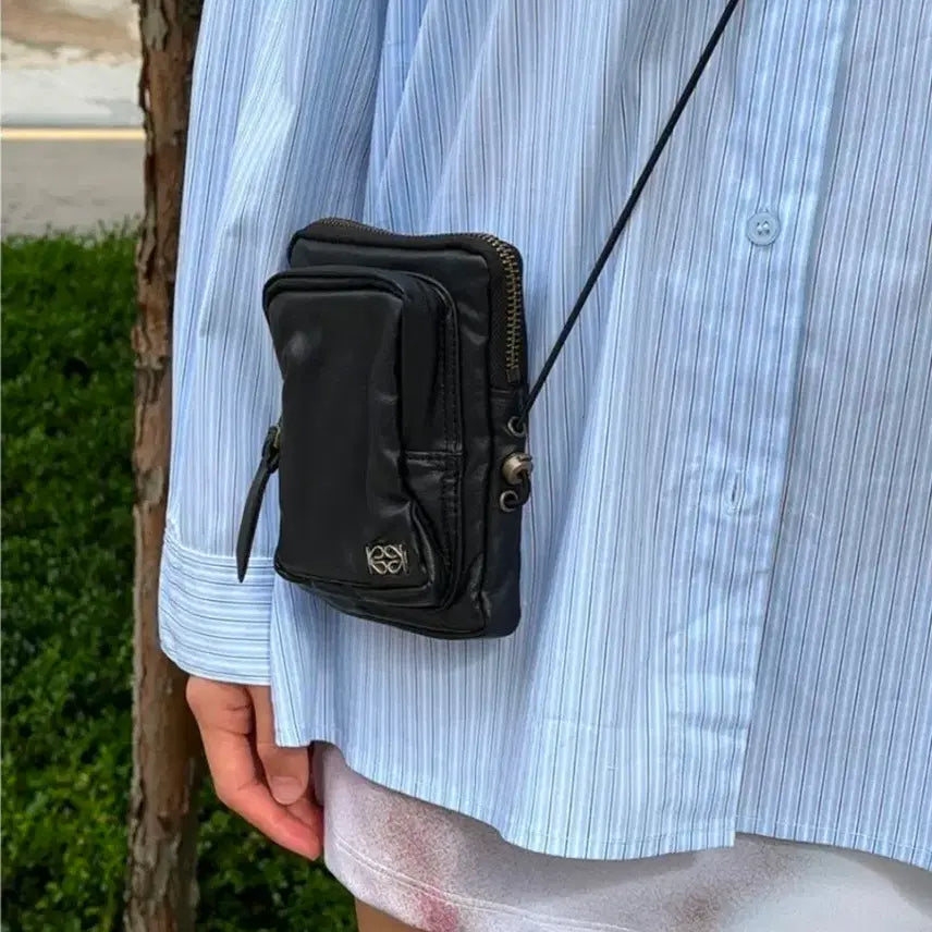 [BUNJANG] Jijun Pleather Mini Bag Black / 기준 Pleather Mini Bag Black