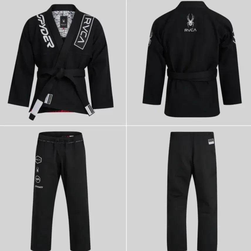 [BUNJANG] Spider Jiu Jitsu Gi Black A1L / 스파이더 도복 블랙 A1L