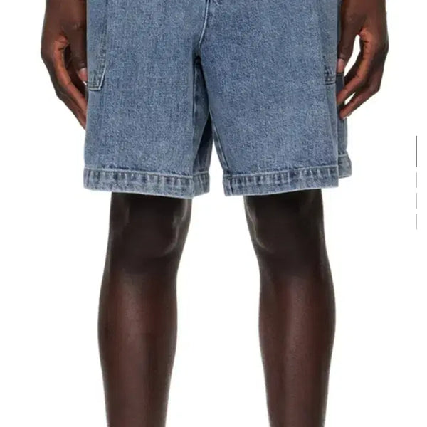 [BUNJANG] WooYoungMi Blue Fading Wash Denim Shorts Size 52 / 417. 우영미 블루 페이딩 워싱 데님 쇼츠 52 사이즈