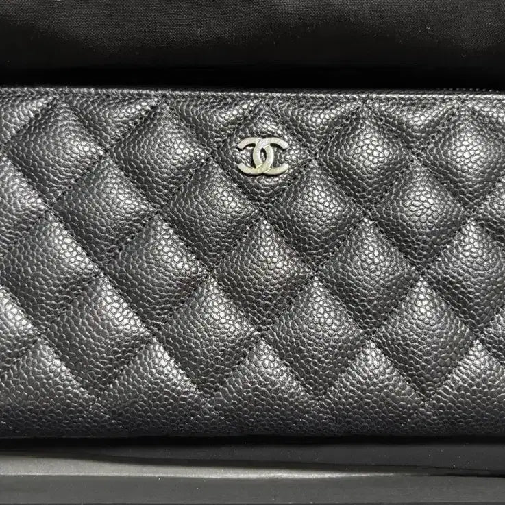 [BUNJANG] Chanel Caviar Long Wallet Zip Silver Hardware / 샤넬 캐비어 장지갑 지퍼 은장