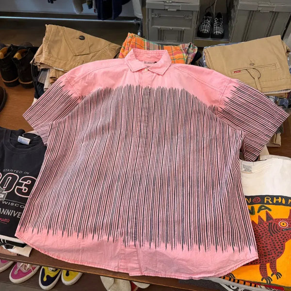 [BUNJANG] Cav Empt 19SS Vertical Stripe Short Sleeve Shirt L / 19SS 카브엠트 세로 스트라이프 숏 슬리브 셔츠 L