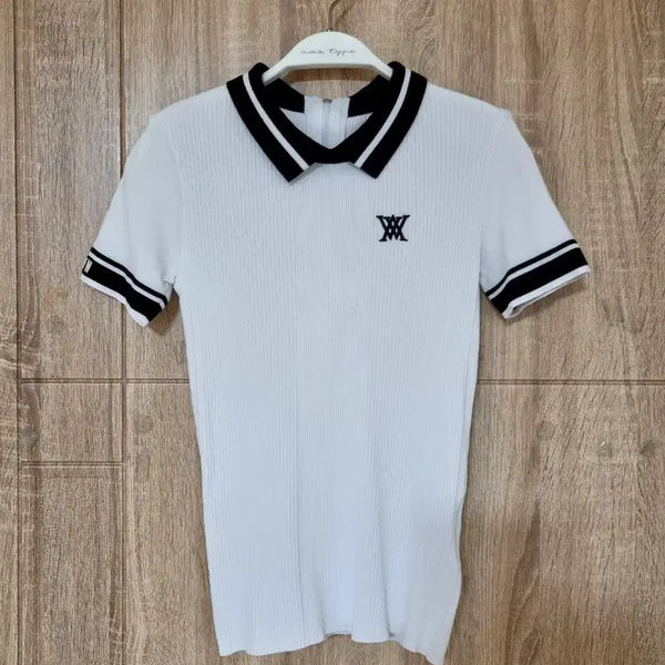 [BUNJANG] Anew Golf Women's Short Sleeve Knit Polo Shirt / 어뉴골프 카라 반팔 니트