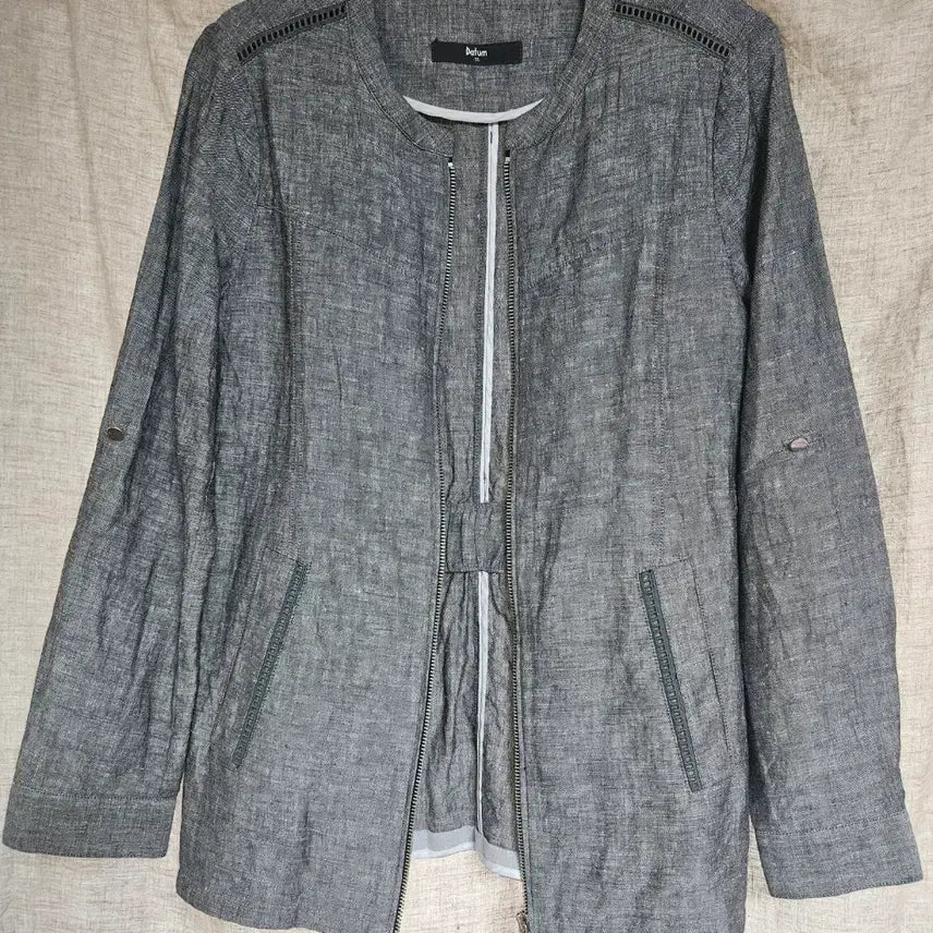 [BUNJANG] Datum Linen Blend Jumper / Datum그레이 린넨 점퍼