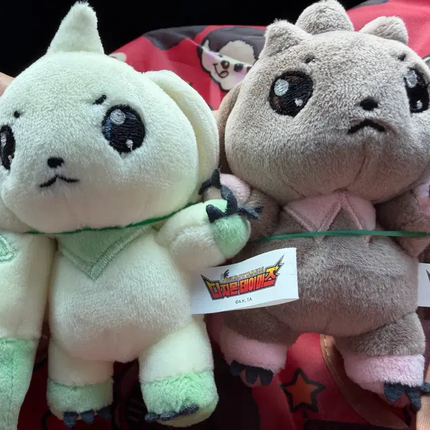 [BUNJANG] Digimon Tamers Teriemon & Lopmon Keychains (Set of 2) / [오늘만 특가] 디지몬 테이머즈 2종 (테리어몬/로프몬 키링) 개당 가격