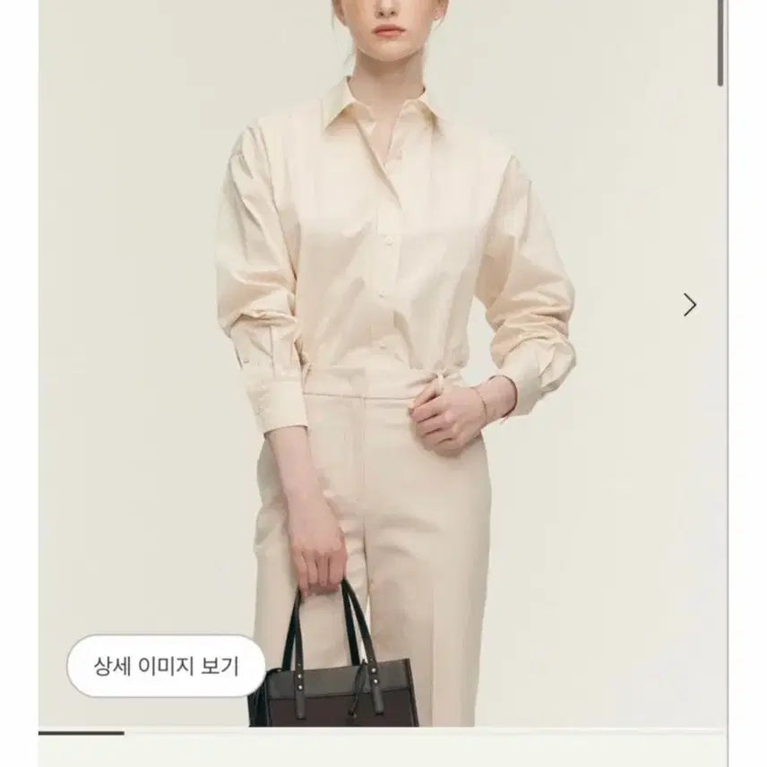 [BUNJANG] SIHE Hayes Cotton Shirt Butter Beige / 시에 헤이즈 코튼셔츠