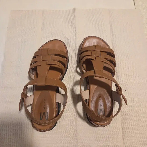 [BUNJANG] MisoPa Leather Sandals Brown 225 / 미소페 소가죽샌들 225