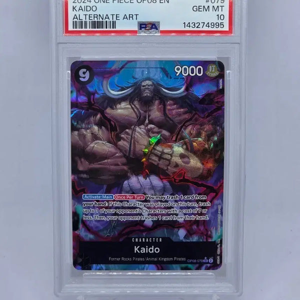 [BUNJANG] One Piece Card 2024 OP08 EN Kaido Alternate Art GEM MT 10 / 원피스 카드 2024 OP08 EN 카이도 얼터네이트 아트 GEM MT
