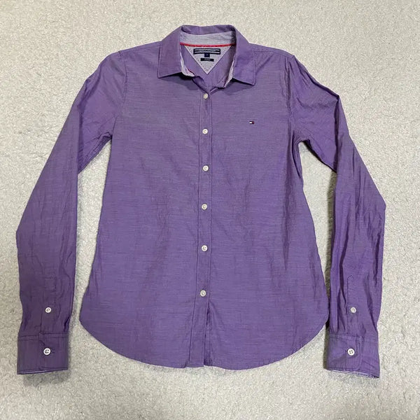 [BUNJANG] Tommy Hilfiger Purple Shirt Women's Size 2 / 타미힐피거 셔츠 퍼플 여성 2