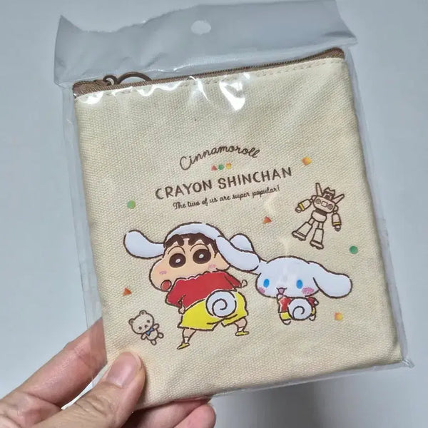 [BUNJANG] Crayon Shin-chan & Cinnamoroll Pouch / 크레용 신짱 짱구 시나모롤 파우치