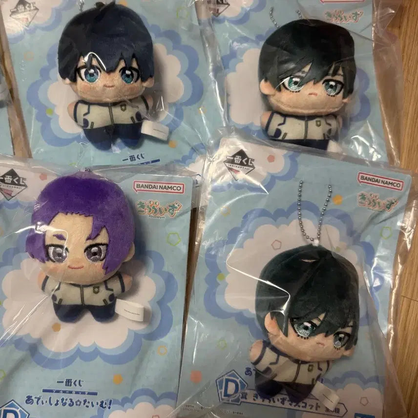 [BUNJANG] Blue Lock Kuji D Prize Isagi, Rin, Leo Mascot Plush / 블루록 쿠지 D상 이사기 린 레오