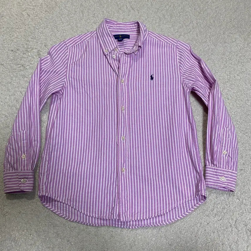 [BUNJANG] Polo Ralph Lauren Kids Pink Stripe Shirt Size 7 / 폴로 랄프로렌 키즈 아동 셔츠 핑크 스트라이프 7