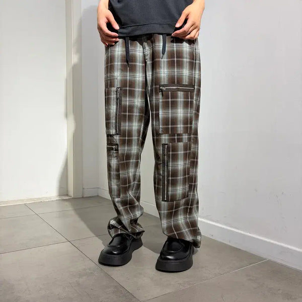 [BUNJANG] GU x Undercover Pocket Check Cargo Pants / GU x undercover 포켓 체크 카고 팬츠 바지