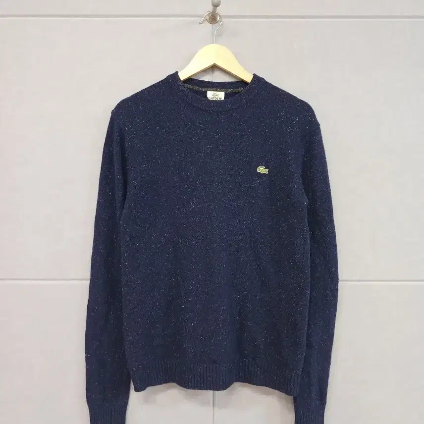 [BUNJANG] Lacoste Sequin Detail Navy Sweater / *라코스테 스웨터 네이비 스팽글