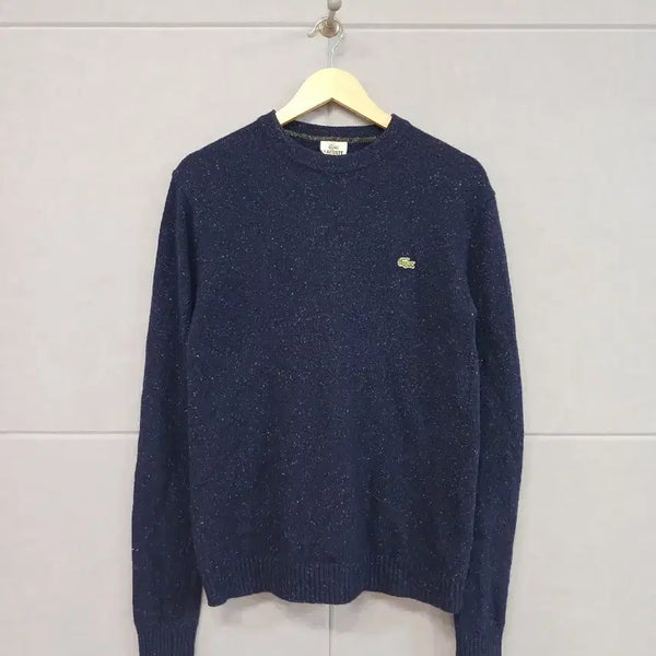 [BUNJANG] Lacoste Sequin Detail Navy Sweater / *라코스테 스웨터 네이비 스팽글