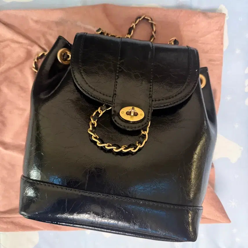 [BUNJANG] Cardinale Red Houa Bag Gold Black / 카디얼레드 하우아백 금장 블랙
