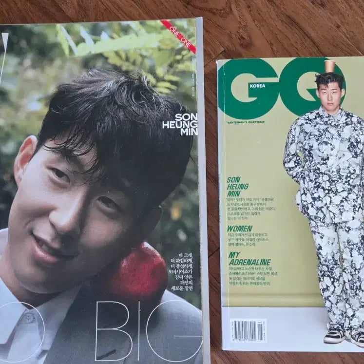 [BUNJANG] Son Heung-min W Korea & GQ Korea Magazine Set (November 2019 & May 2019) / 손흥민세트 더블유 2019.11 지큐 2019.5