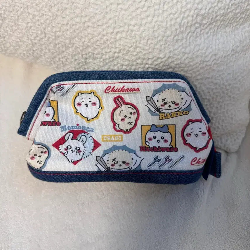 [BUNJANG] Chikawa Official Racco Hachiware Usagi Momonga Pouch / 먼작귀 정품 치이카와 파우치 새상품 판매 랏코 하치와레 우사기 모몽가