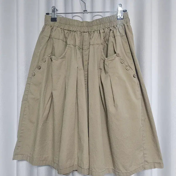[BUNJANG] Pintuck Wide Banding Shorts / 핀턱 와이드 밴딩 반바지