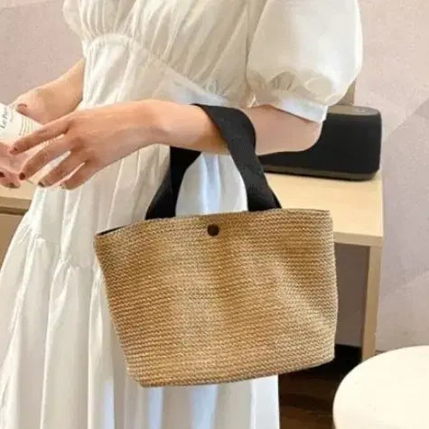 [BUNJANG] Rattan Tote Bag Set / 라탄 가방 2개 다