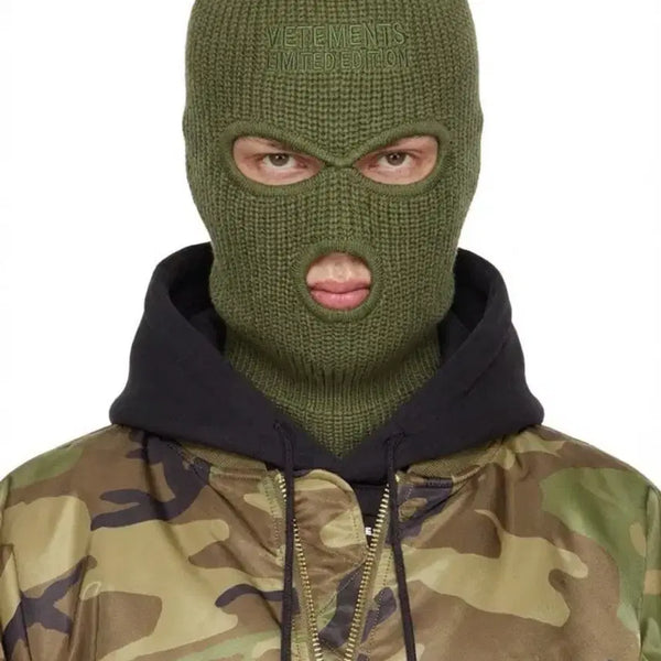 [BUNJANG] VETEMENTS Limited Edition Khaki Balaclava / 베트멍 리미티드에디션 바라클라바 카키