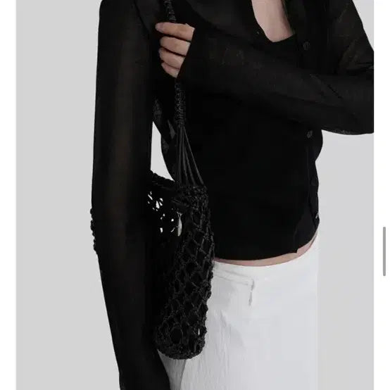 [BUNJANG] Autumn Made See-through Linen Cardigan / 어텀 made 시스루린넨가디건 새상품