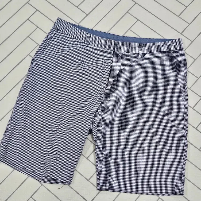 [BUNJANG] Uniqlo Men's Checked Pattern Summer Shorts (Size M) / 유니클로 남자M 체크패턴 여름 반바지