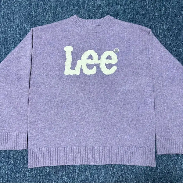 [BUNJANG] Lee Big Twitch Over Knit Purple / (M) Lee 리 빅 트위치 퍼플 오버 니트