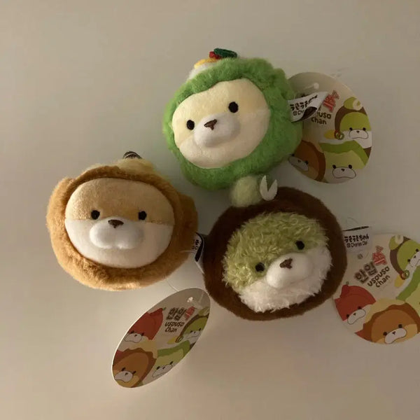 [BUNJANG] Woosoo Woosoo Jjang Bite-Sized Butter Rice Cake Spring Cabbage Bibimbap Dojjonku Keyring Doll / 우소우소짱 한입쏙 버터떡 봄동비빔밥 두쫀쿠 키링 인형