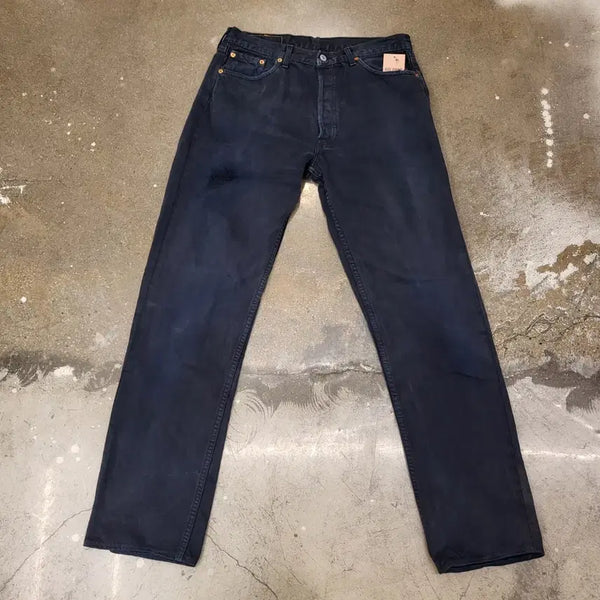[BUNJANG] Vintage Levi's 501 Made in France Black Denim Jeans / 90s 리바이스 501 Made in France 데님 블랙진