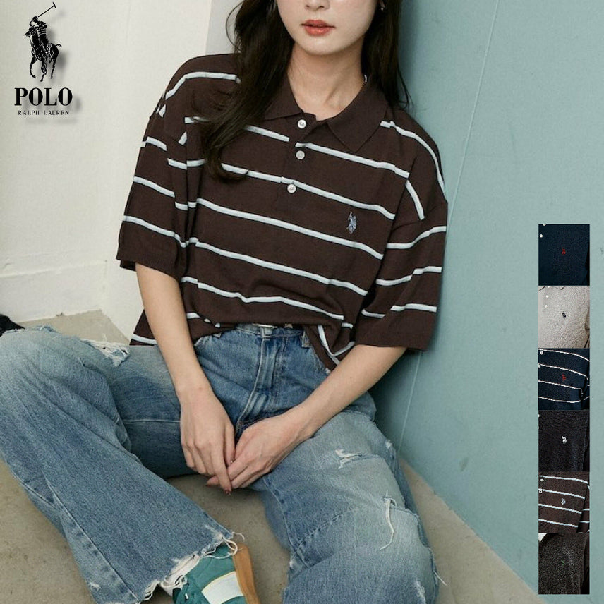 [BUNJANG] Frix Store x U.S. Polo Assn. Cool Summer Knit Polo Shirt / 프릭스스토어 별주 US 폴로 어쏜 쿨링 여름 니트 폴로 셔츠