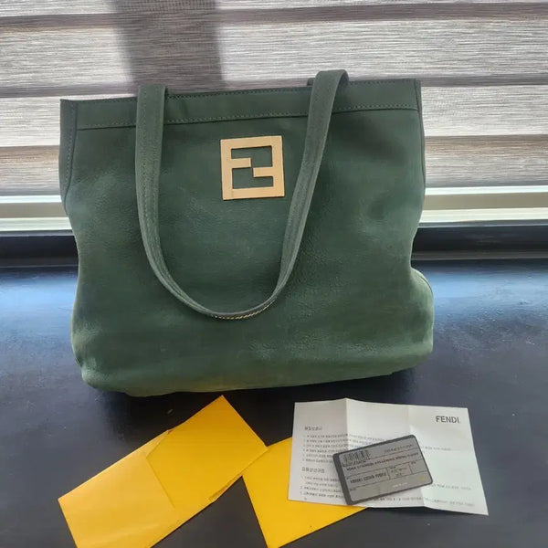 [BUNJANG] Fendi Nubuck Shoulder Bag / 펜디 8br651 누벅 숄더