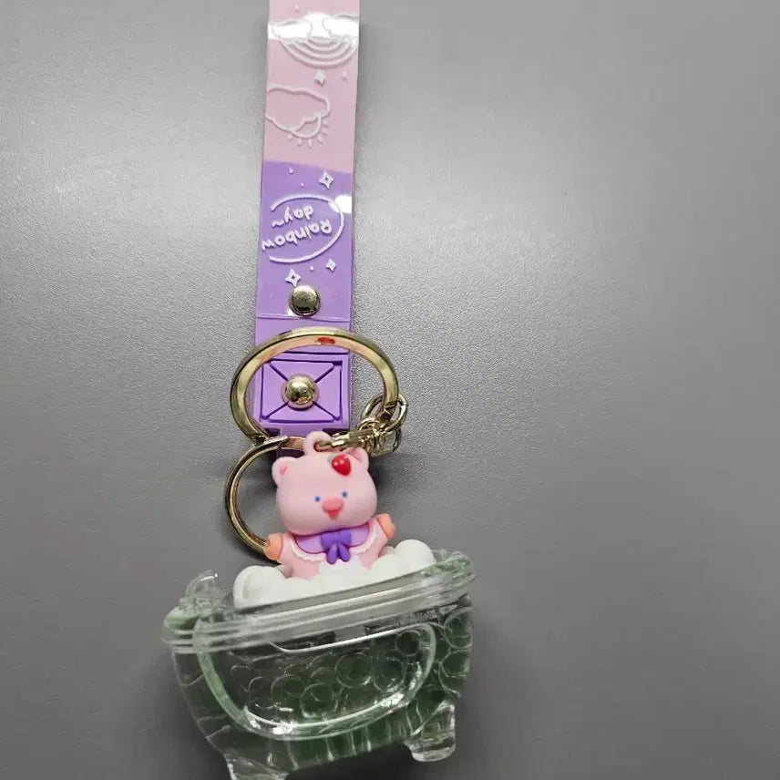 [BUNJANG] Cute Pig Bathing Keychain / 돼지 목욕 키링