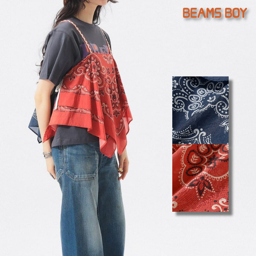 [BUNJANG] BEAMS BOY Bandana Print Camisole / 빔즈 보이 반다나 프린트 캐미솔