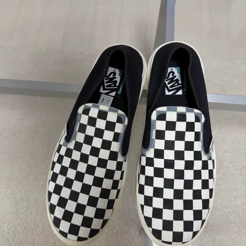 [BUNJANG] Vans Checkerboard Slip-On ComfyCush Black / 반스 체커보드 슬립온 컴피쿠시 블랙 275