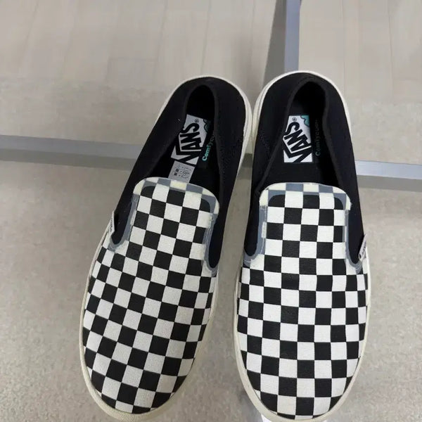 [BUNJANG] Vans Checkerboard Slip-On ComfyCush Black / 반스 체커보드 슬립온 컴피쿠시 블랙 275