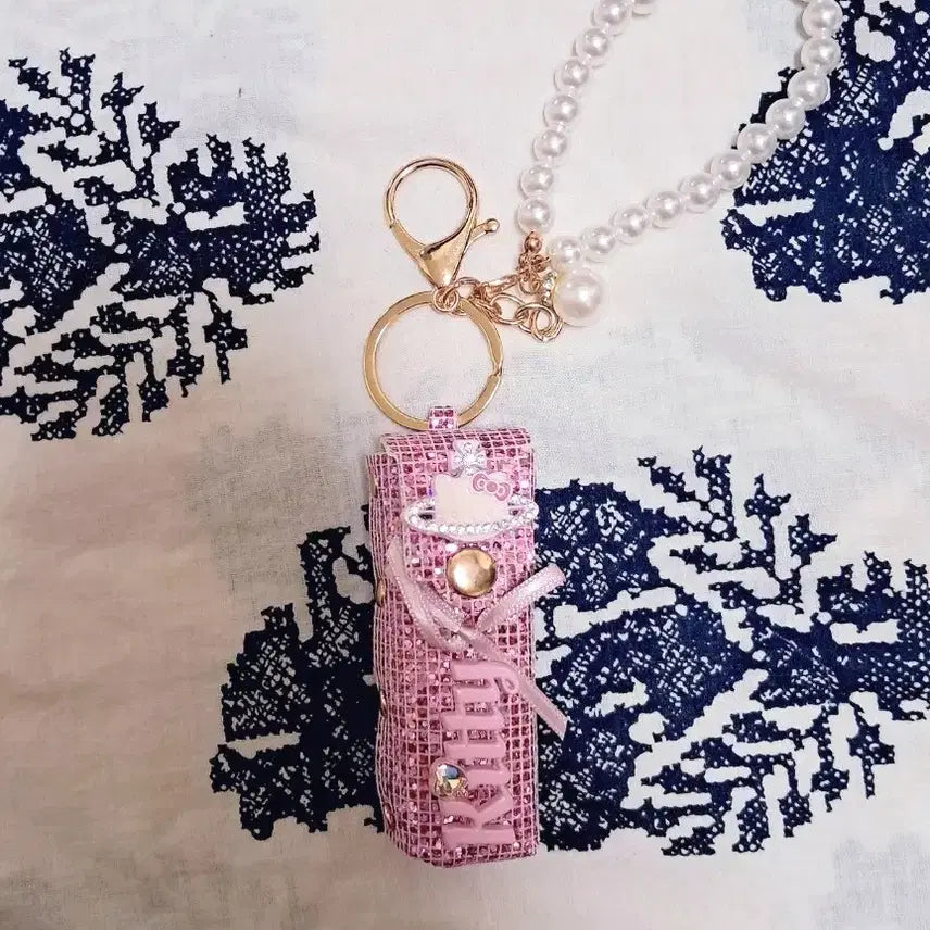 [BUNJANG] Hello Kitty Lipstick Case Lip Pouch with Keyring / 키티 립케이스 립파우치 립스틱 틴트 케이스 키링 헬로키티