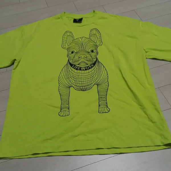 [BUNJANG] Life Work Bulldog Short Sleeve T-Shirt M / 라이프워크 불독 반팔티M