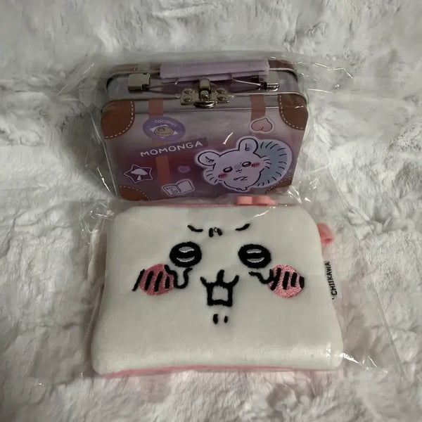 [BUNJANG] Chiikawa Momonga Letter Tin Case & Wallet Bundle / 치이카와 모몽가 레터 틴케이스, 치이카와 지갑 일괄