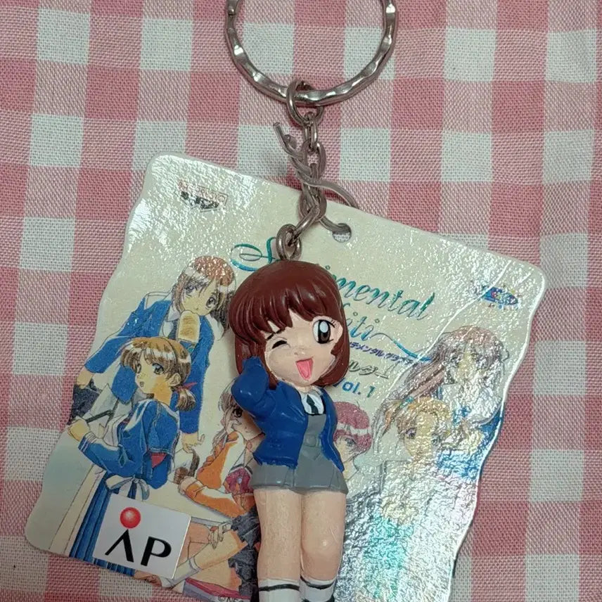 [BUNJANG] Rare Vintage Anime Girl Keychain / 고전 레어 희귀 미소녀키링