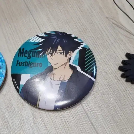[BUNJANG] Jujutsu Kaisen Gojo Satoru & Fushiguro Megumi Badge & Rubber Strap Set / 주술회전 뱃지&러버스트랩 고죠 사토루 후시구로메구미