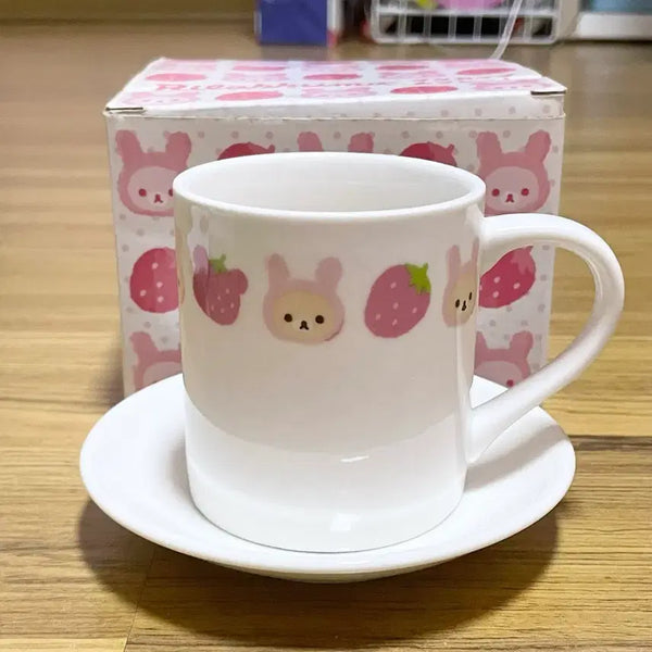 [BUNJANG] Rilakkuma Strawberry Mug / 코리락쿠마 딸기 컵 머그컵