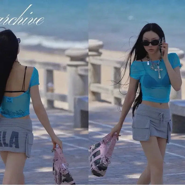 [BUNJANG] Gilla88 See-Through T-Shirt / 길라아카이브 시스루티