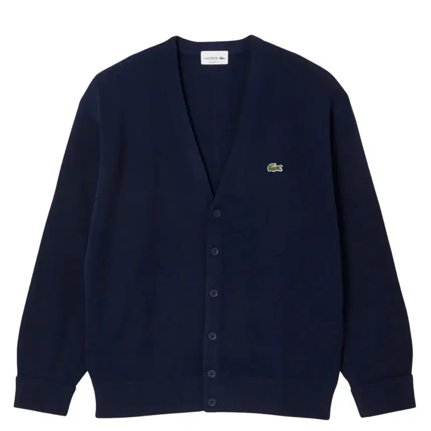 [BUNJANG] Lacoste Wool Cardigan Navy / 라코스테 울 가디건 네이비 (새상품)