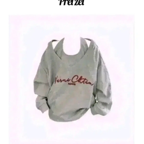 [BUNJANG] Avely Pretzel Liberty Lettering Hood Set / 에이블리 프레첼 리버티 레터링 후드 세트