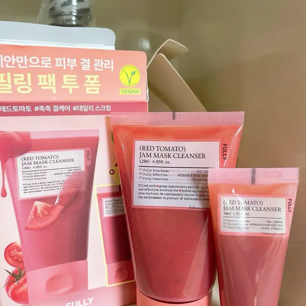 [BUNJANG] Poly Red Tomato Pack Foam Cleanser Set / 폴리 레드토마토 팩폼클렌저 120ml+30ml