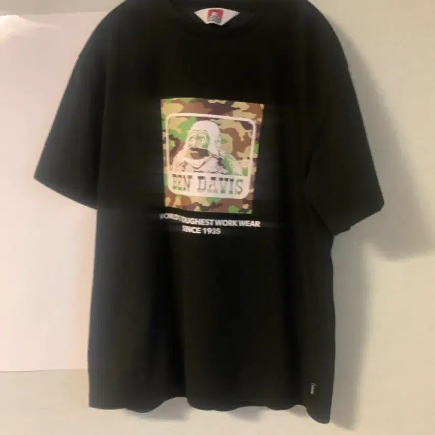 [BUNJANG] Ben Davis Original Camo Logo T-Shirt Black / 벤 데이비스 오리지널 카모 로고 티셔츠 블랙
