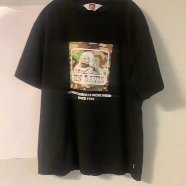 [BUNJANG] Ben Davis Original Camo Logo T-Shirt Black / 벤 데이비스 오리지널 카모 로고 티셔츠 블랙